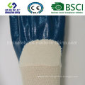 Blue Nitrile Coated Interlock Safety Glove